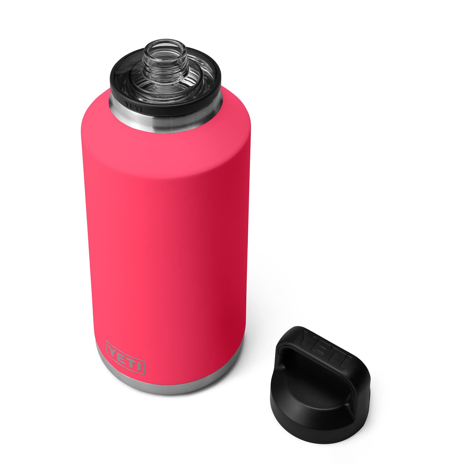 YETI Rambler 64 oz Bottle, Vacuum Insulated, Leakproof, Stainless Steel with Chug Cap, Rescue Red