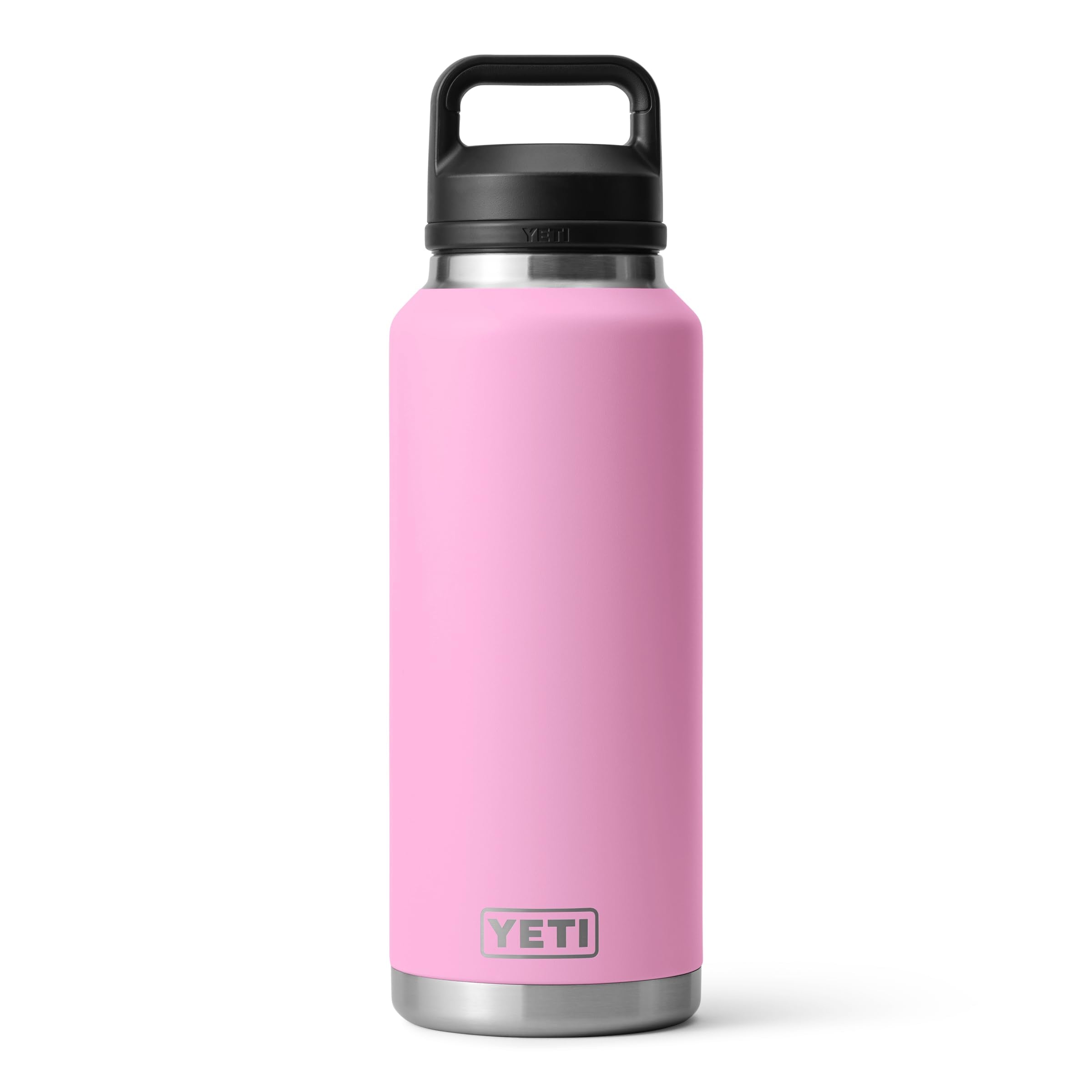YETI Rambler 46 oz Bottle, Vacuum Insulated, Leakproof, Stainless Steel with Chug Cap, Black Forest Green