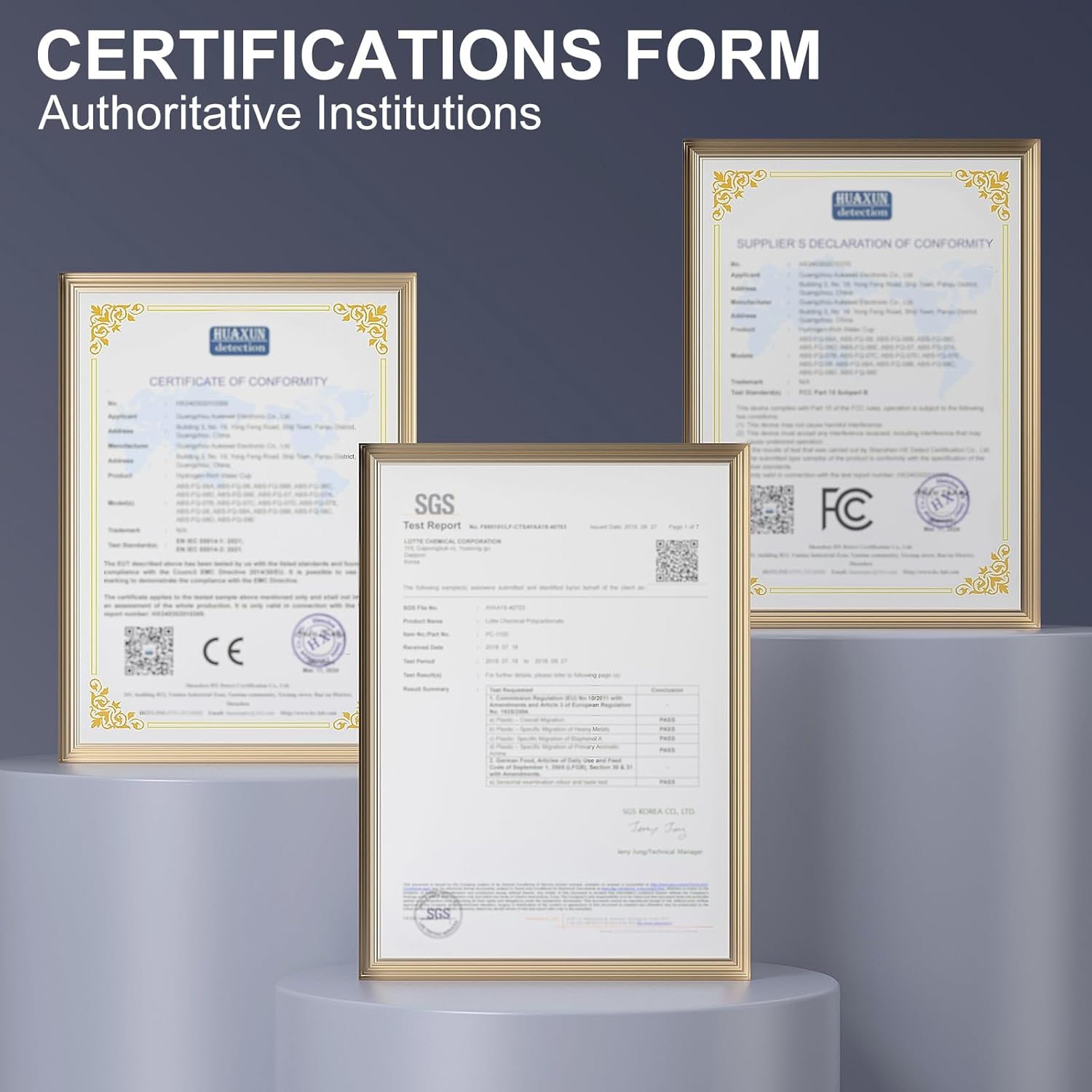 9.5oz High-grade Portable Hydrogen Water Bottle with Food-grade PC Cup Body & HydrogenLock Tech, Up to 6000ppb in 10mins/4000ppb in 5mins, Hydrogen Water Bottle Generator with SPE & PEM Tech